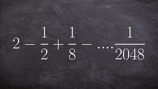 Using summation notation to express the sum of a geometric series [upl. by Sotsirhc]