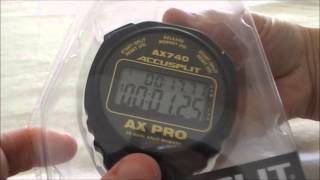 Accusplit AX740 Stopwatch [upl. by Otecina]