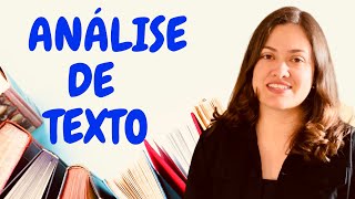 DICAS para ANALISAR qualquer TEXTO [upl. by Martino]