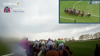 Onboard the Coral Scottish Grand National 2023 winner [upl. by Siegfried]