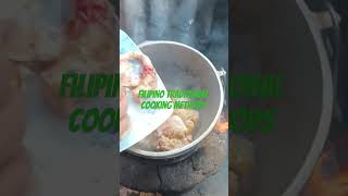 Filipino traditional cooking methods  province life cooking asmr shortvideo [upl. by Panthia]