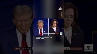 Trump Kept Mentioning Biden During Debate vs Kamala Harris [upl. by Gytle]