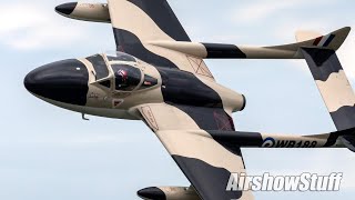 de Havilland Vampire Aerobatics  Airshow London 2019 [upl. by Shanon]