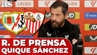 RAYO VALLECANO  SEVILLA  Rueda de prensa de QUIQUE SÁNCHEZ FLORES [upl. by Ahsiemal880]