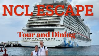 NCL ESCAPE walking tour and Dining options [upl. by Candy]