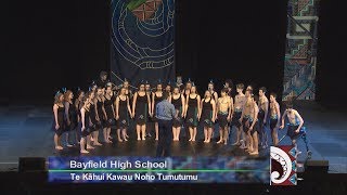 Bayfield High School TeKāhui Kawau Noho Tumutum  Otago Polyfest 2017 [upl. by Ateerys906]