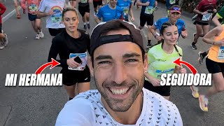 CORRO LA MEDIA MARATÓN DE BARCELONA CON MI HERMANA Y UNA SEGUIDORA [upl. by Ojytteb]