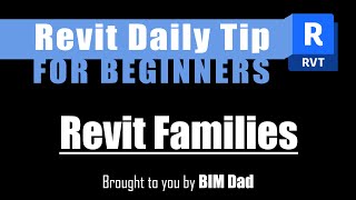 Revit Tip No 3 Introduction to Revit Families  Basics You Need to Know autodeskrevit [upl. by Radu]