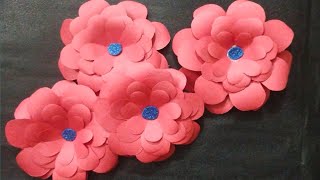 How To Make Paper Flower 🌺🌹Paper FlowersEasy Paper Flower craftsPaper Flower kaise bnaye [upl. by Yacov]