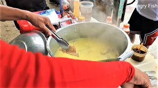 Filipino Street Food  Lugaw  Rice Porridge [upl. by Aiasi]