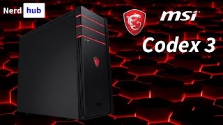 MSI Codex 3  recenzja komputera do gier z Core i5 7400 i GTX 1050Ti  MSI Gaming School [upl. by Thesda]