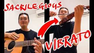 The Sacrilegious Vibrato  How can I do a vibrato after 3 days 🤣🤣🤣 twosetviolin lingling40hrs [upl. by Diane-Marie]