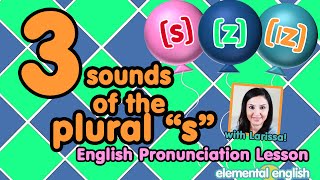 3 Sounds of the Plural quotsquot in English s z or ɪz [upl. by Oberheim620]