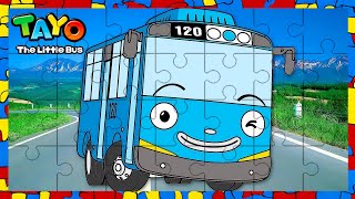 Tayo the Little Bus Cartoon 🚌  Puzzle Picture  Puzzle Game [upl. by Kcirdes]