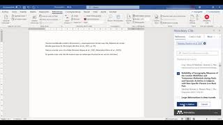 MENDELEY PARTE 4 TUTORIAL PARA CITAR AUTOMÁTICAMENTE LAS REFERENCIAS EN WORD [upl. by Flanders]