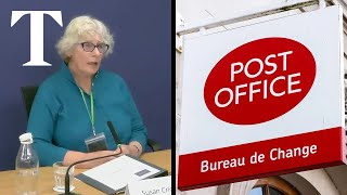 Post Office inquiry Former head lawyer apologises for postmasters suffering [upl. by Odragde]