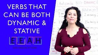 Intermediate English 17 Verbs that can be Both Dynamic amp Stative  Easy English at Home [upl. by Thinia]