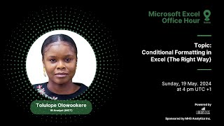 Excel Office Hour 174 Conditional Formatting in Excel The Right Way [upl. by Eidoj]