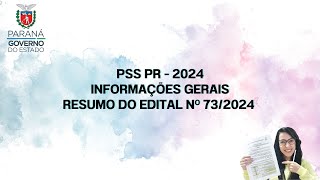 PSS PR 2024  DÚVIDAS PARA INICIANTES 💛 [upl. by Landahl794]