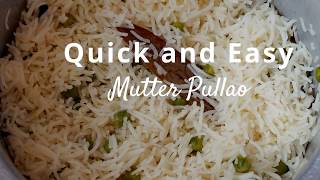 Mutter Pulao  Pulao Recipe  Peas Pulao [upl. by Keri]