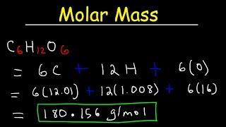 How To Calculate The Molar Mass of a Compound  Quick amp Easy [upl. by Stoops]