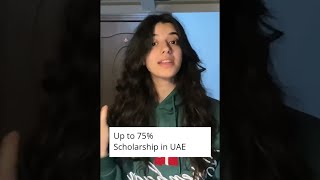 Dont Miss Out Exclusive Offer for 75 Scholarship in UAE [upl. by Stenger]