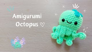 Octopus Amigurumi Crochet Tutorial  Free Pattern  Step by Step [upl. by Tilford]