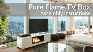 Pure Flame TV Box  Assembly Instructions  by Planika [upl. by Colbert]