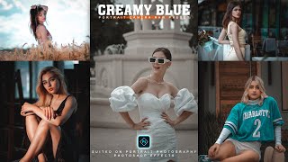 Creamy Blue Tone  Camera Raw Presets Free Download  Color Grading Photoshop Tutorial [upl. by Fryd]