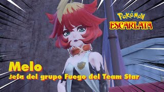 ¡ENFRENTO A LA JEFA DE FUEGO DEL TEAM STAR  ¡POKÉMON ESCARLATA  8 [upl. by Aieki762]