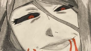 ASMR ANIME ART RiZE  Tokyo Ghoul   Tzunami Drawingz [upl. by Erreid]