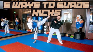 How Can You Evade Kicks  Taekwondo Sparring Tips [upl. by Halik93]