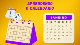 Ensinando o Calendário Infantil Aprenda os Meses e Dias da Semana educaçãoinfantil aprender [upl. by Nylhsoj]