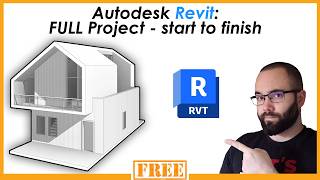 Autodesk Revit  Full Beginner Course  Complete Project  Start to finish [upl. by Hpeseoj]