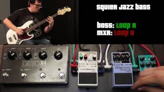 Boss CEB3 vs MXR Bass Chorus Deluxe [upl. by Whitney637]