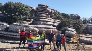 Torcal de Antequerael tornilloel platillocornisa del diablola chimenearuta roja amarilla yverde [upl. by Hussein]