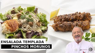 ENSALADA TEMPLADA y PINCHOS MORUNOS de PAVO  Recetas de Arguiñano [upl. by Gurney]