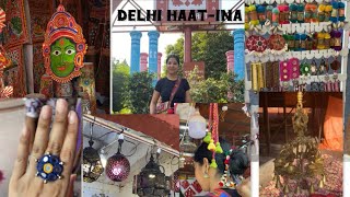 Festivals Shopping From Delhi Haat  Shopping HaulUnique finds  Handcrafted Treasures [upl. by Monarski]