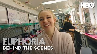 euphoria  set tour with sydney sweeney  behind the scenes of season 2  HBO [upl. by Riatsila]