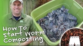 How To Set Up A Worm Composting Bin [upl. by Nirihs318]