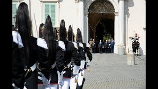 150° Corazzieri il cambio solenne della Guardia alla presenza del Presidente Mattarella [upl. by Tad813]