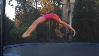 Flick Flack lernen back handspring Tutorial gymnastic Trampolin turnen by Haley 💗 Haleys Turnwelt [upl. by Ainollopa]