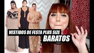 VESTIDO DE FESTA PLUS SIZE BARATO LOJAS E DICAS [upl. by Aisa]