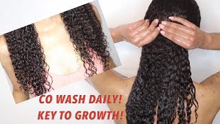 How to Co Wash Natural Hair DAILY successfully The Key to Hair GROWTH [upl. by Draneb]