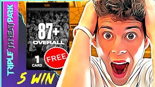 OPENING MY FREE 5 WIN STREAK TRIPLE THREAT PLAYER PACKS IN NBA 2K25 MyTEAM GUARANTEED 87 PLAYER [upl. by Nivrac581]