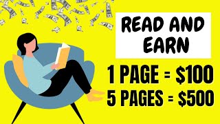 Make 488 Per 35 Hours By Reading Words Online Make Money Online [upl. by Iah]