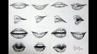 Lips Expression Drawing [upl. by Etyam986]