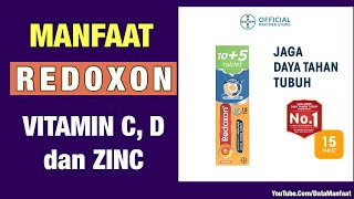 Manfaat Redoxon Vitamin C D amp Zinc Rasa Jeruk 105 Tablet [upl. by Lecrad]