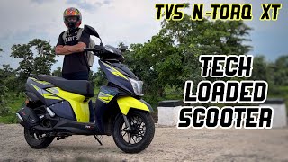 2022 TVS NTorq 125 XT Review  Tech Loaded 🔥 [upl. by Eniamert]