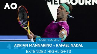 Adrian Mannarino v Rafael Nadal Extended Highlights 4R  Australian Open 2022 [upl. by Ahsemad694]